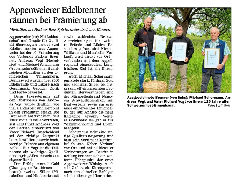 Zeitungsbericht Achern-Rench-Zeitung vom 19. Mai 2026